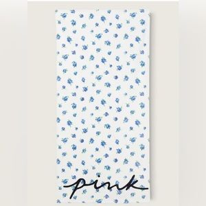 Victoria’s Secret PINK Heavy Weight Cotton Terry Floral Beach Pool Towel 58X28”